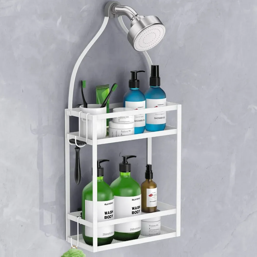 Hanging Shower Caddy - Matte White